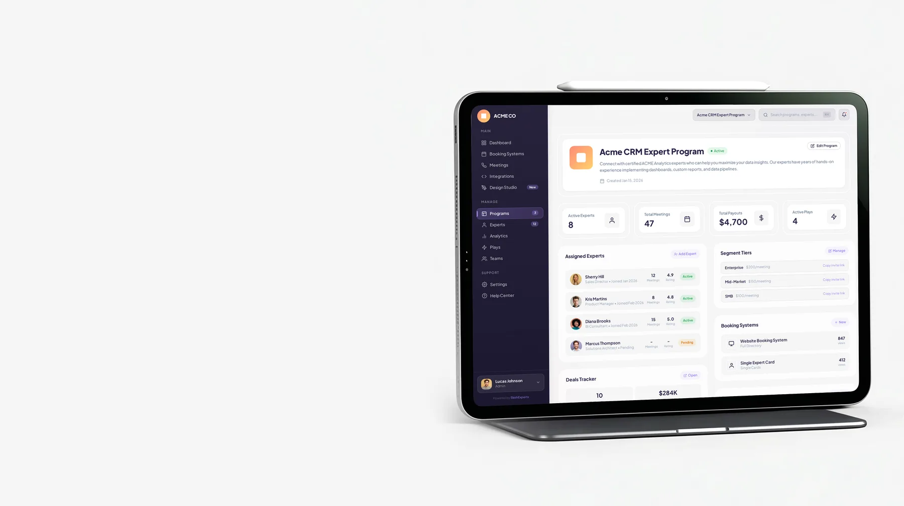 Invite & onboard — expert program with assigned customer-experts